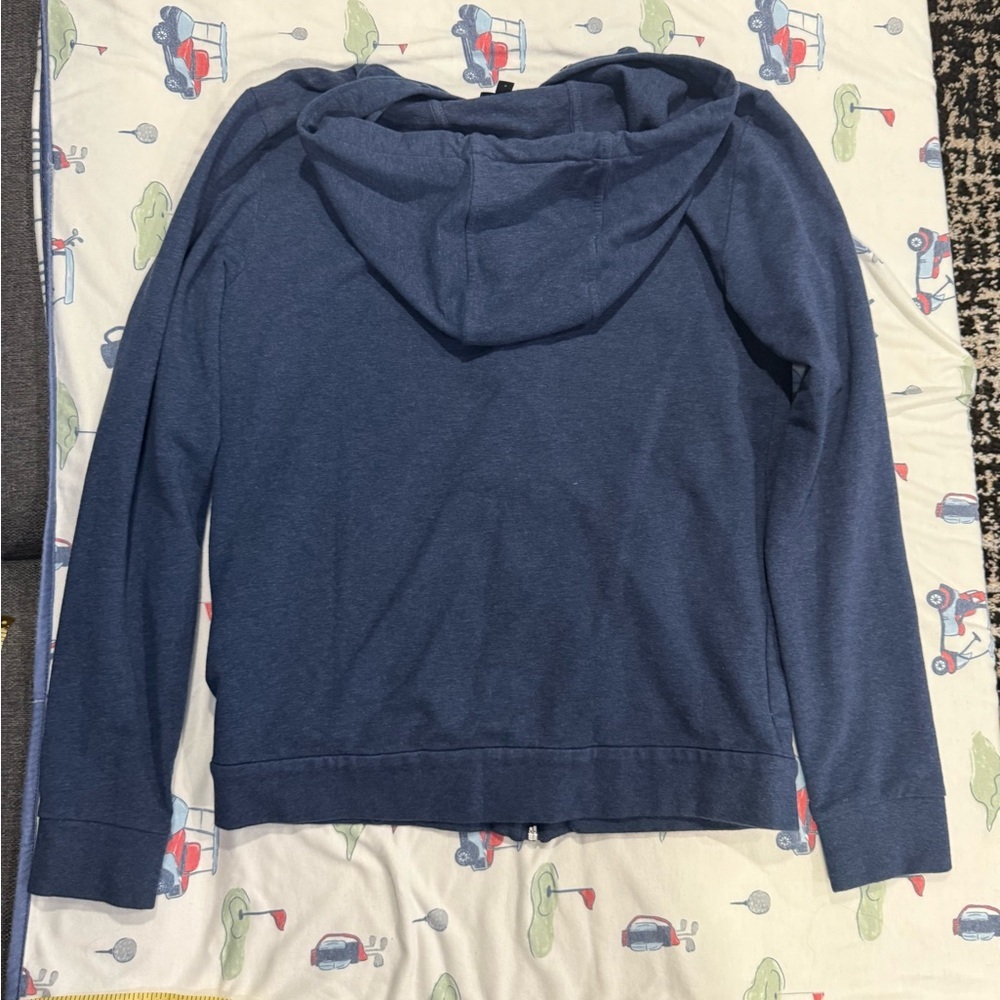 Armani Exchange Men's Dark Blue Hooded Zip-Up Sweater - Picture 7 of 10